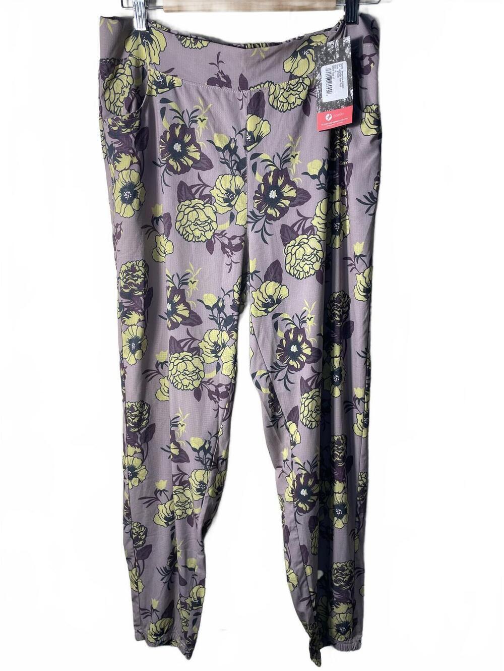Oiselle Jogger Pants Womens Size XL Purple Benjamina Floral Relaxed Athletic New - Picture 9 of 9